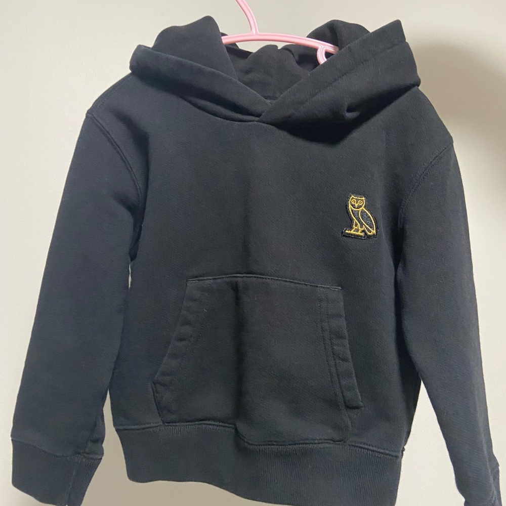 OVO Black Hoodie with Gold Owl Logo